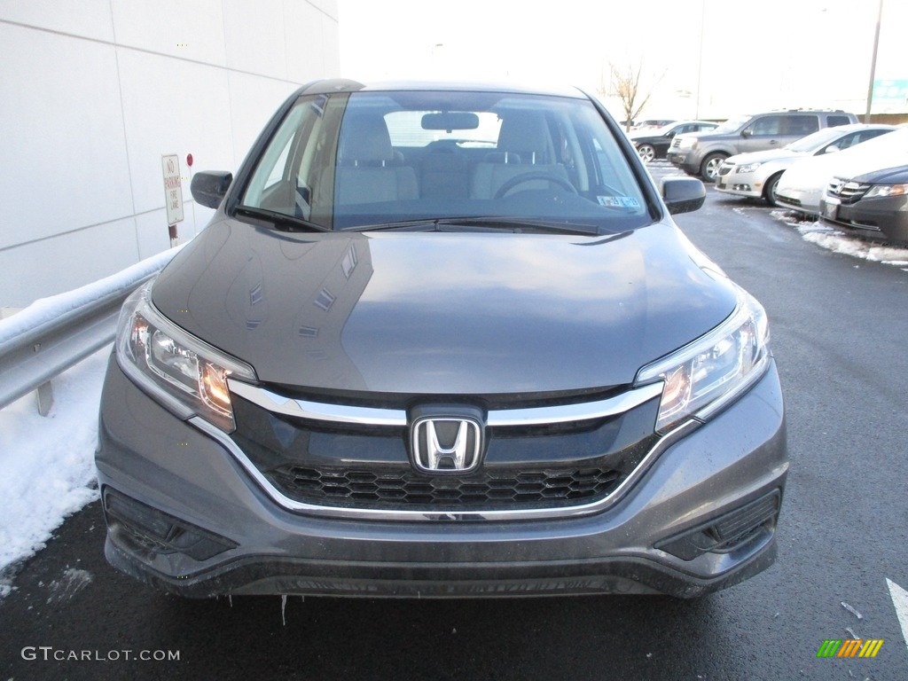 2015 CR-V LX AWD - Modern Steel Metallic / Gray photo #6