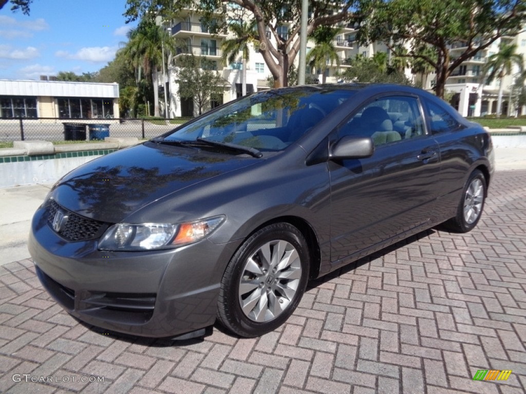 2010 Civic EX Coupe - Polished Metal Metallic / Gray photo #1
