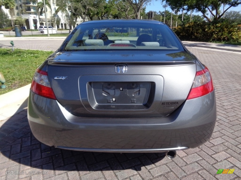 2010 Civic EX Coupe - Polished Metal Metallic / Gray photo #7