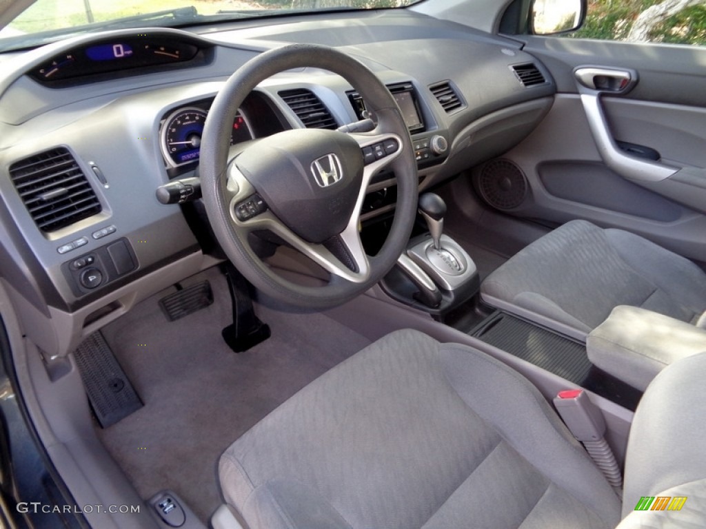 2010 Civic EX Coupe - Polished Metal Metallic / Gray photo #52