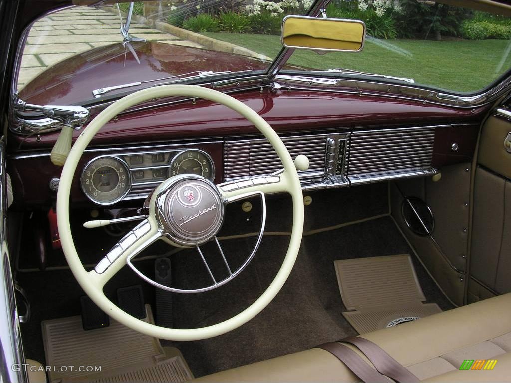 1948 Packard Custom Eight Victoria Convertible Interior Color Photos
