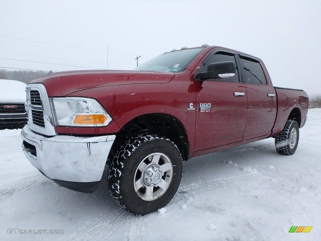 2012 Ram 2500 HD SLT Crew Cab 4x4 - Deep Cherry Red Crystal Pearl / Dark Slate/Medium Graystone photo #1