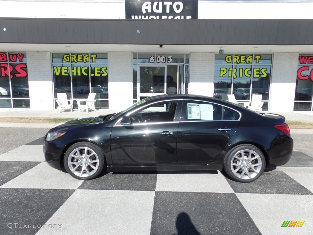 2012 Regal GS - Carbon Black Metallic / Ebony photo #1