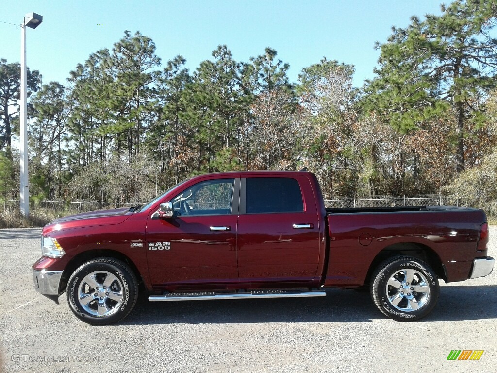 2018 1500 Big Horn Crew Cab 4x4 - Delmonico Red Pearl / Black/Diesel Gray photo #2