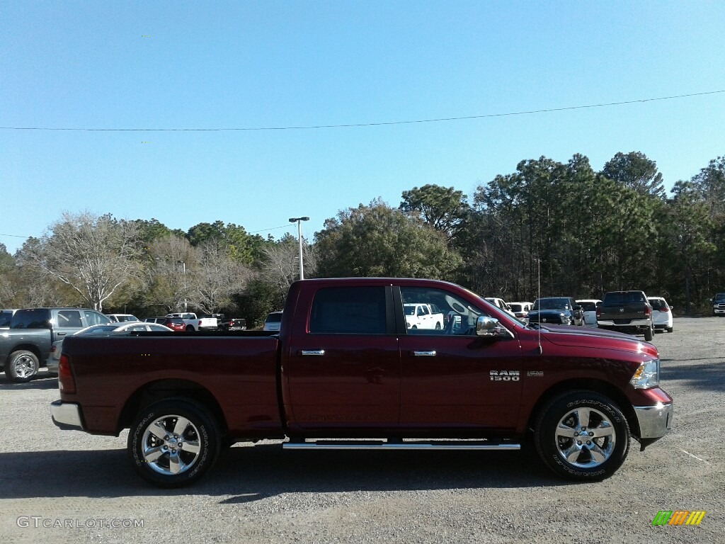 2018 1500 Big Horn Crew Cab 4x4 - Delmonico Red Pearl / Black/Diesel Gray photo #6