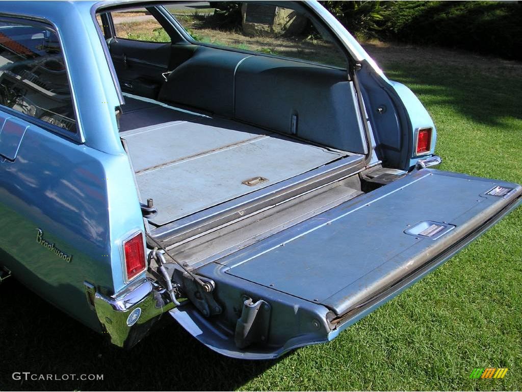 1969 Biscayne Brookwood Wagon - Glacier Blue / Blue photo #29