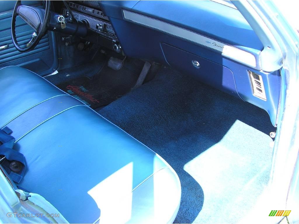 1969 Biscayne Brookwood Wagon - Glacier Blue / Blue photo #34