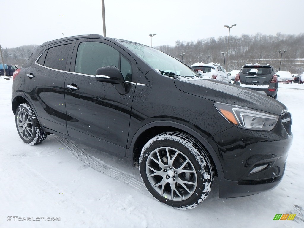 Ebony Twilight Metallic 2018 Buick Encore Sport Touring AWD Exterior Photo #124935685