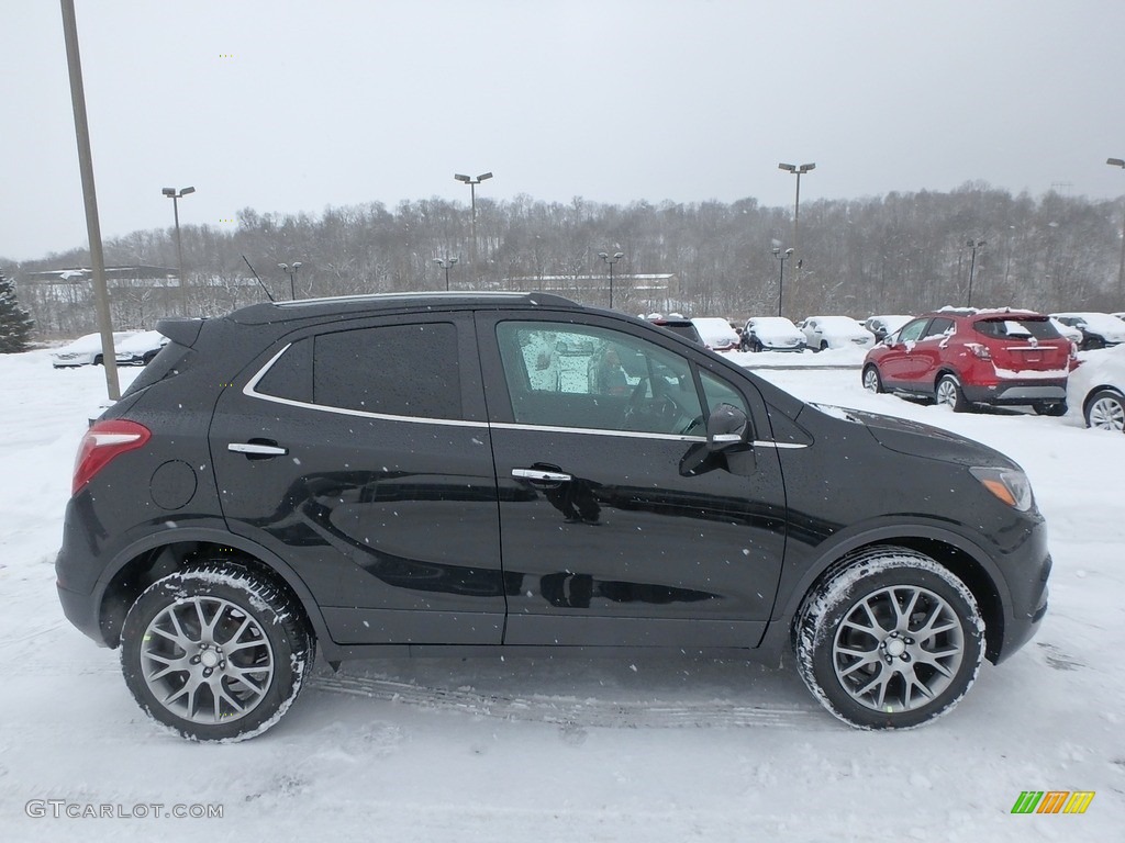 Ebony Twilight Metallic 2018 Buick Encore Sport Touring AWD Exterior Photo #124935697