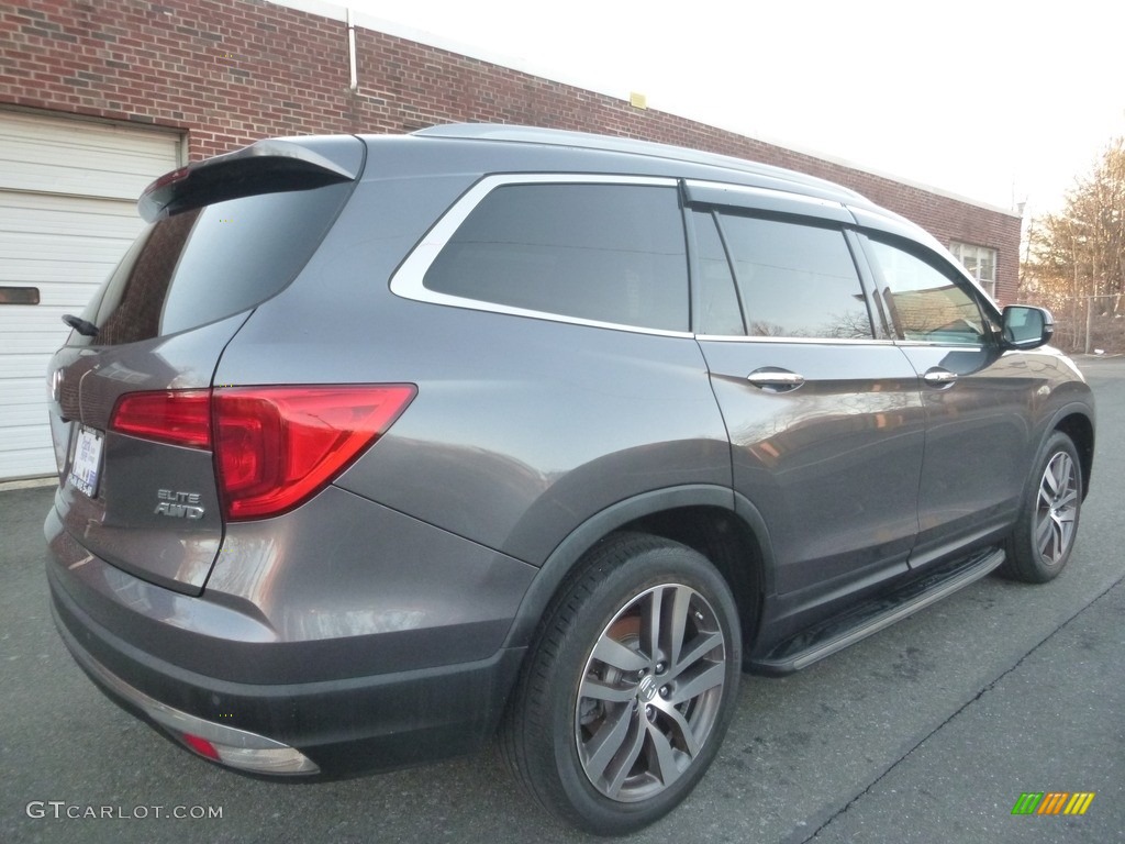 2016 Pilot Elite AWD - Modern Steel Metallic / Black photo #5