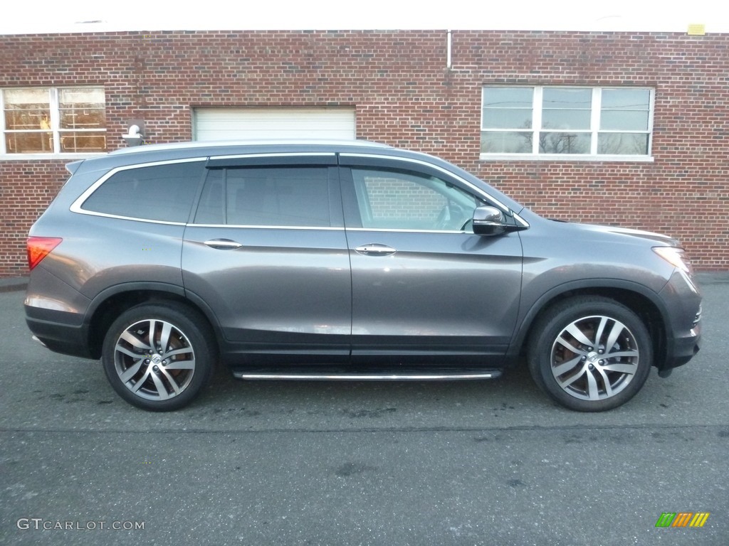 2016 Pilot Elite AWD - Modern Steel Metallic / Black photo #6