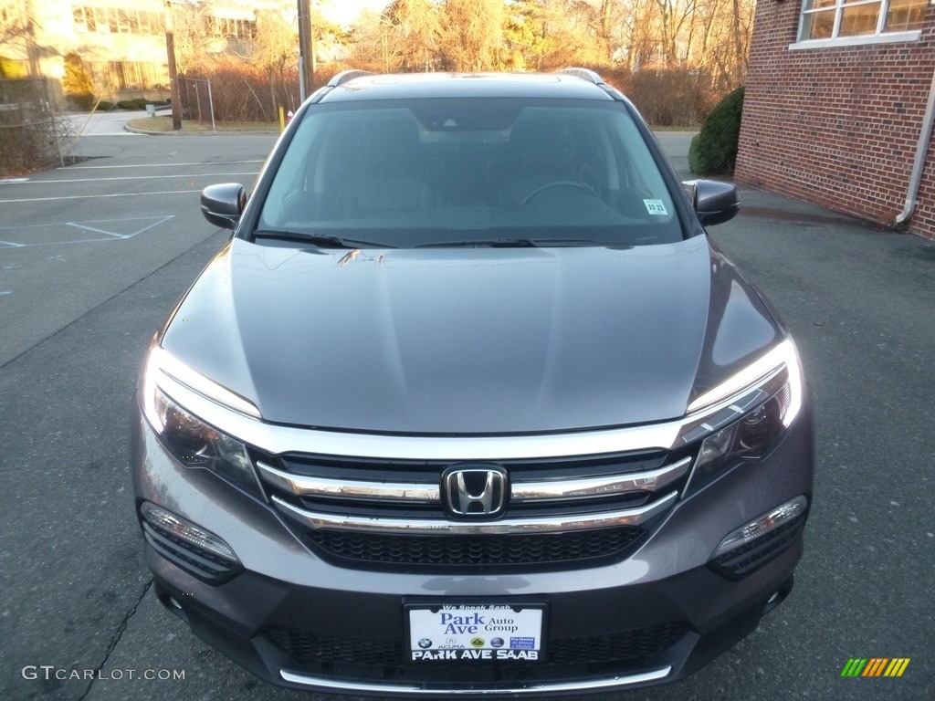 2016 Pilot Elite AWD - Modern Steel Metallic / Black photo #8