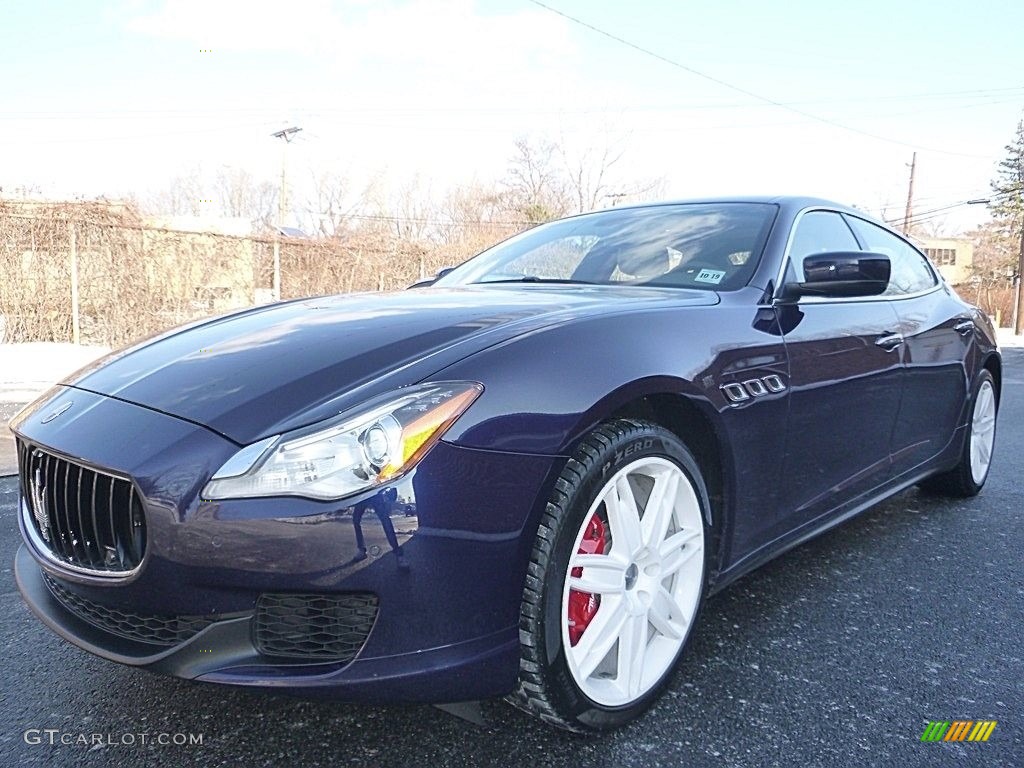 2014 Quattroporte S Q4 AWD - Blu Passione (Passion Blue) / Tortora photo #1
