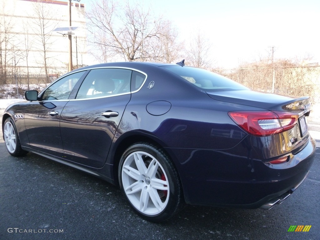 2014 Quattroporte S Q4 AWD - Blu Passione (Passion Blue) / Tortora photo #3