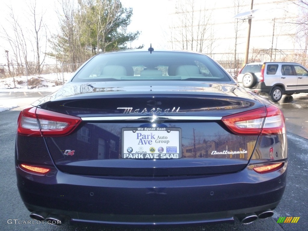 2014 Quattroporte S Q4 AWD - Blu Passione (Passion Blue) / Tortora photo #4