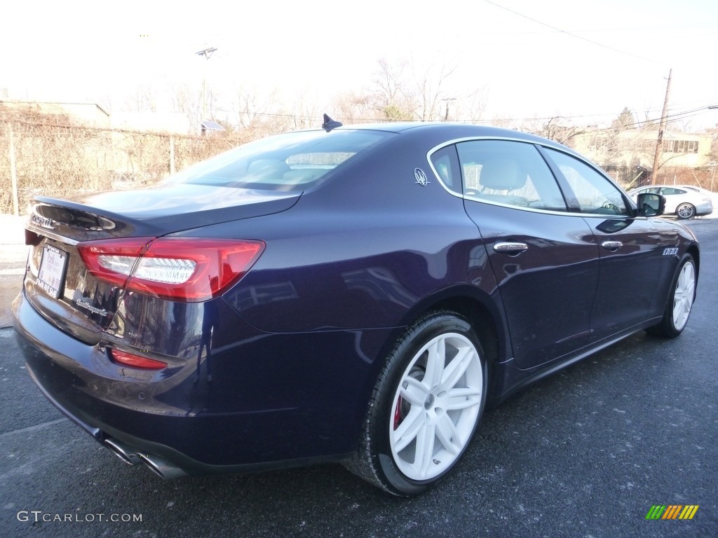 2014 Quattroporte S Q4 AWD - Blu Passione (Passion Blue) / Tortora photo #5