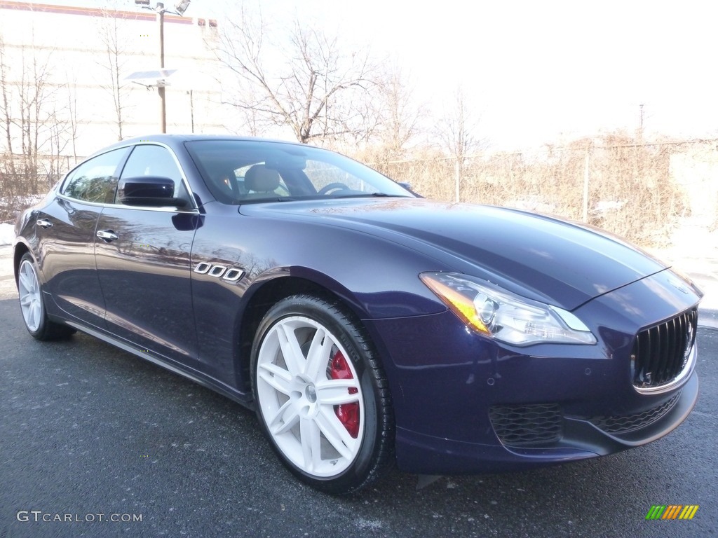 2014 Quattroporte S Q4 AWD - Blu Passione (Passion Blue) / Tortora photo #7
