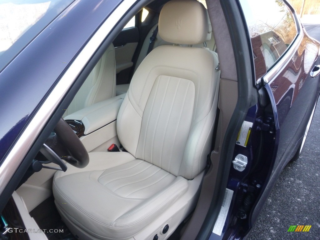 2014 Quattroporte S Q4 AWD - Blu Passione (Passion Blue) / Tortora photo #11