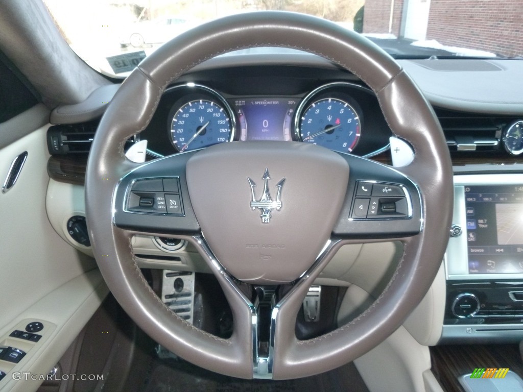 2014 Quattroporte S Q4 AWD - Blu Passione (Passion Blue) / Tortora photo #29