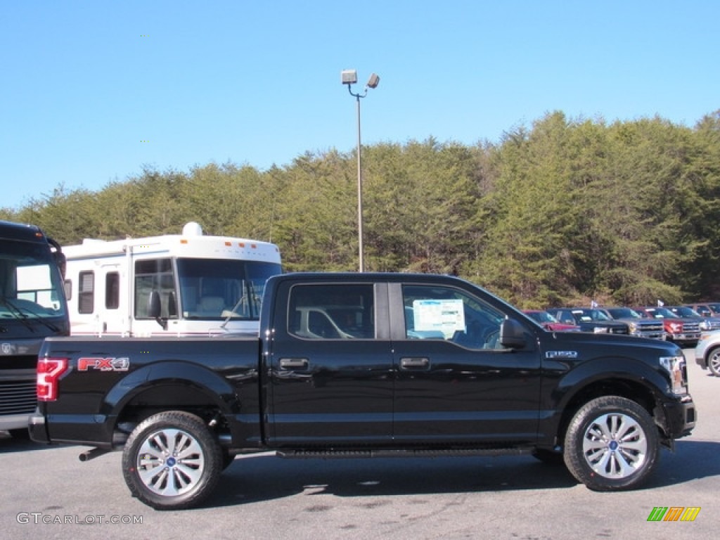 2018 F150 STX SuperCrew 4x4 - Shadow Black / Earth Gray photo #6