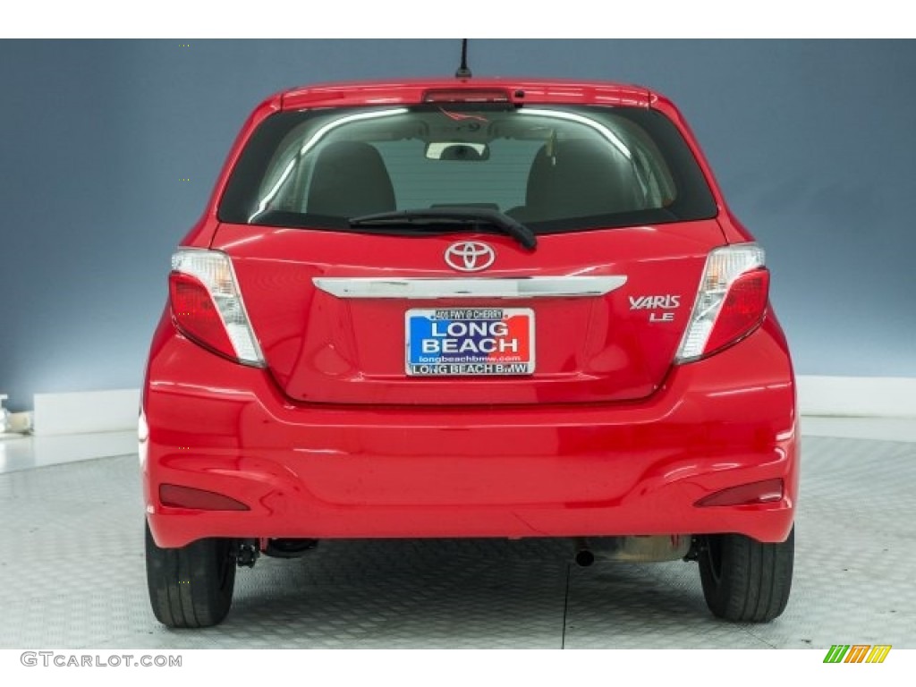 2014 Yaris LE 5 Door - Absolutely Red / Ash photo #24