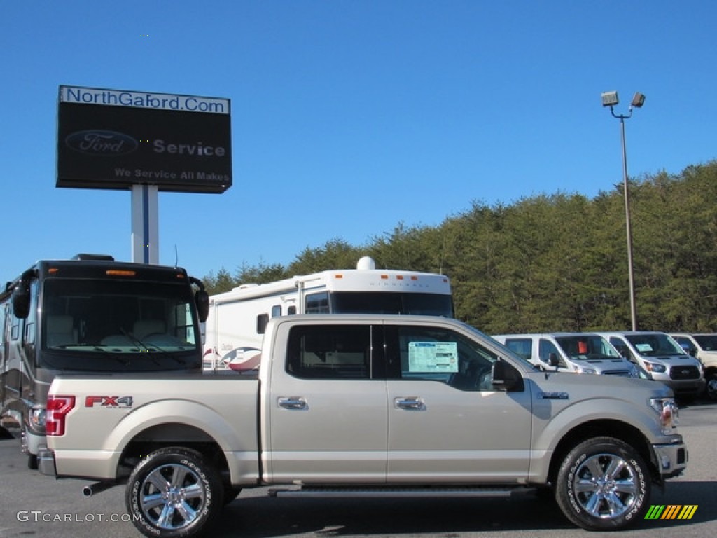 2018 F150 XLT SuperCrew 4x4 - White Gold / Light Camel photo #6