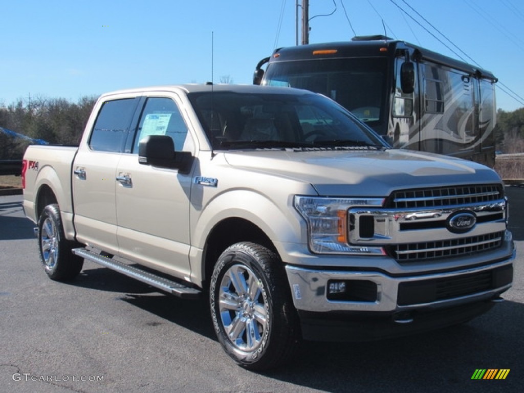 2018 F150 XLT SuperCrew 4x4 - White Gold / Light Camel photo #7