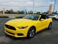 2016 Triple Yellow Tricoat Ford Mustang V6 Convertible #124928884