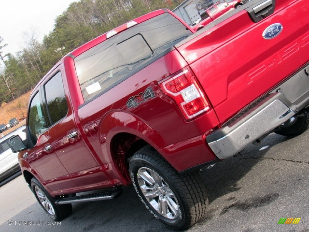 2018 F150 XLT SuperCrew 4x4 - Ruby Red / Light Camel photo #35