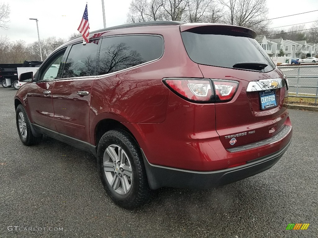 2017 Traverse LT AWD - Siren Red Tintcoat / Dark Titanium/Light Titanium photo #5