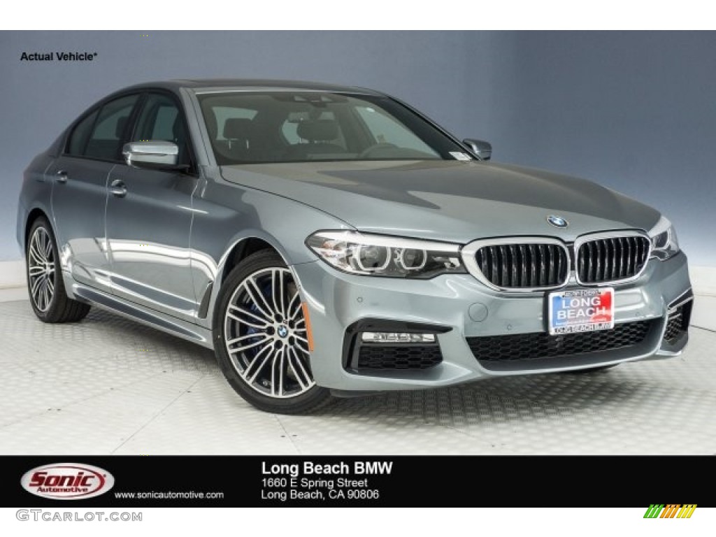 2018 5 Series 540i Sedan - Bluestone Metallic / Black photo #1