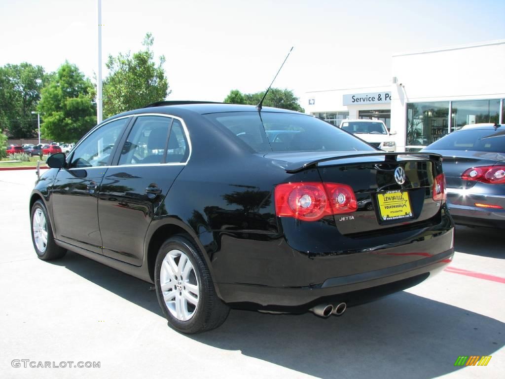 2007 Jetta Wolfsburg Edition Sedan - Black / Anthracite photo #3