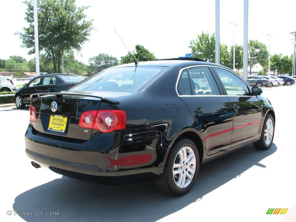 2007 Jetta Wolfsburg Edition Sedan - Black / Anthracite photo #5