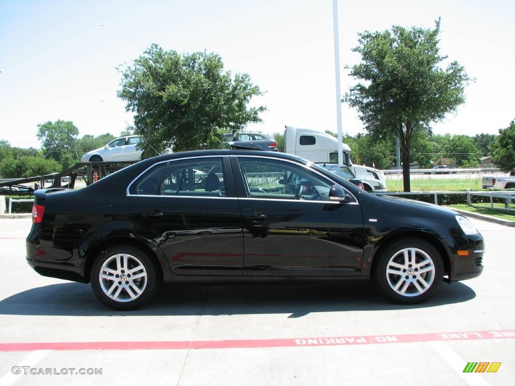2007 Jetta Wolfsburg Edition Sedan - Black / Anthracite photo #6