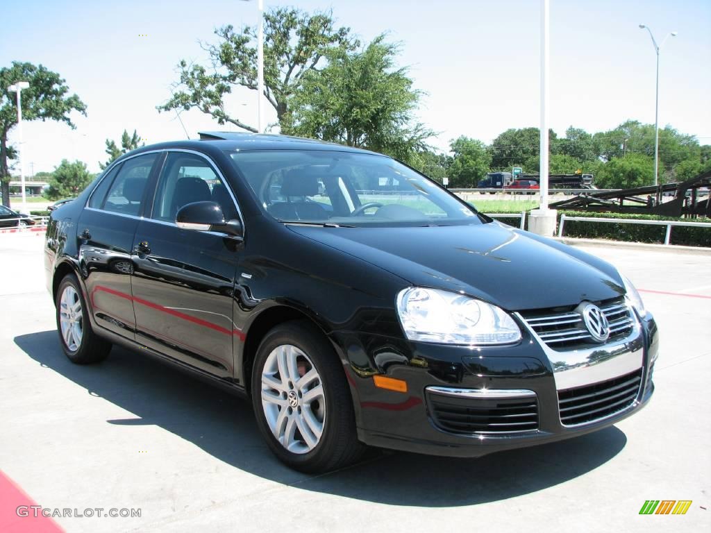 2007 Jetta Wolfsburg Edition Sedan - Black / Anthracite photo #7