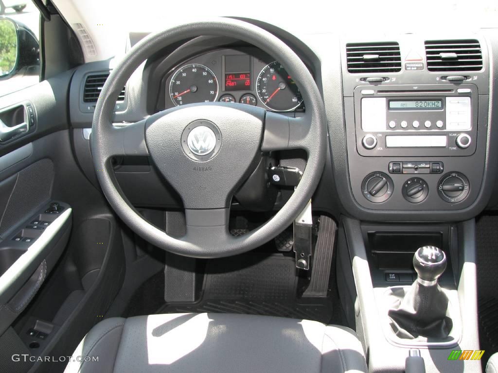 2007 Jetta Wolfsburg Edition Sedan - Black / Anthracite photo #14