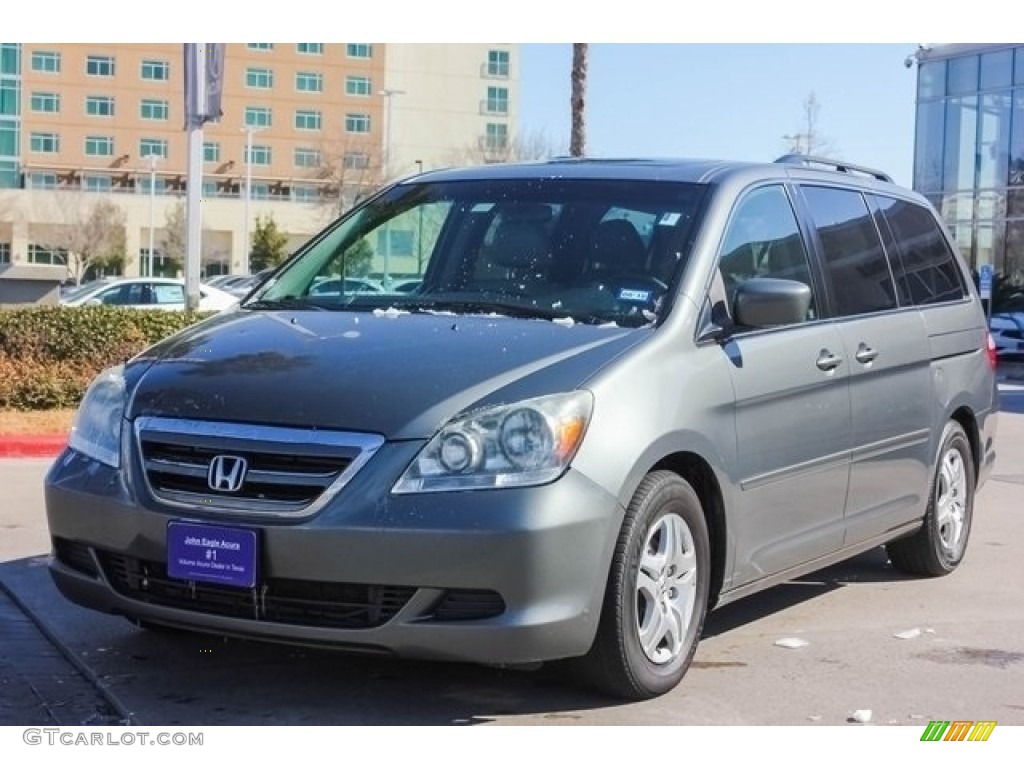 2007 Odyssey EX-L - Slate Green Metallic / Gray photo #3