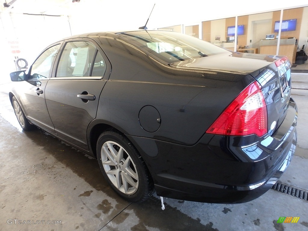 2012 Fusion SEL V6 AWD - Black / Charcoal Black photo #3