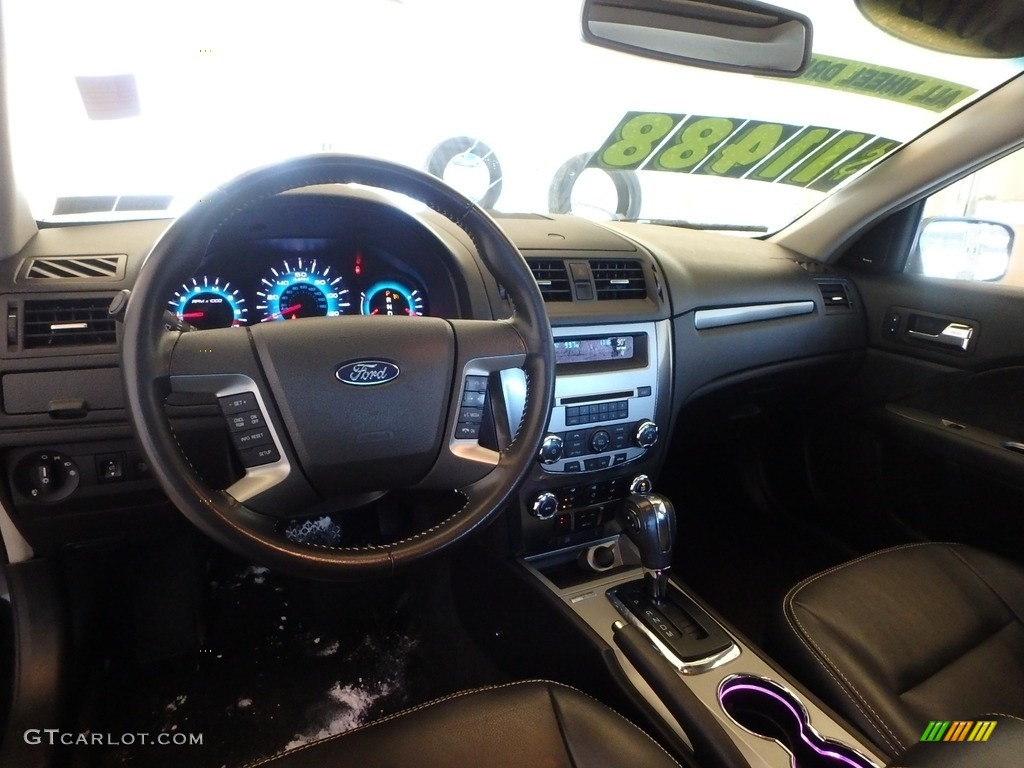 2012 Fusion SEL V6 AWD - Black / Charcoal Black photo #8