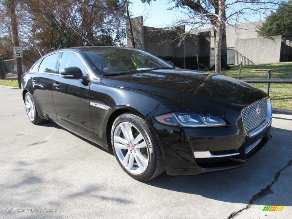Santorini Black Metallic 2018 Jaguar XJ XJL Portfolio Exterior Photo #124949263