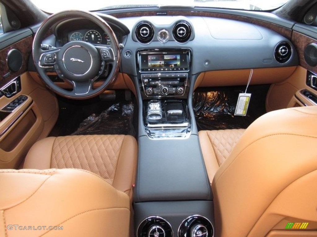 2018 Jaguar XJ XJL Portfolio London Tan Dashboard Photo #124949325