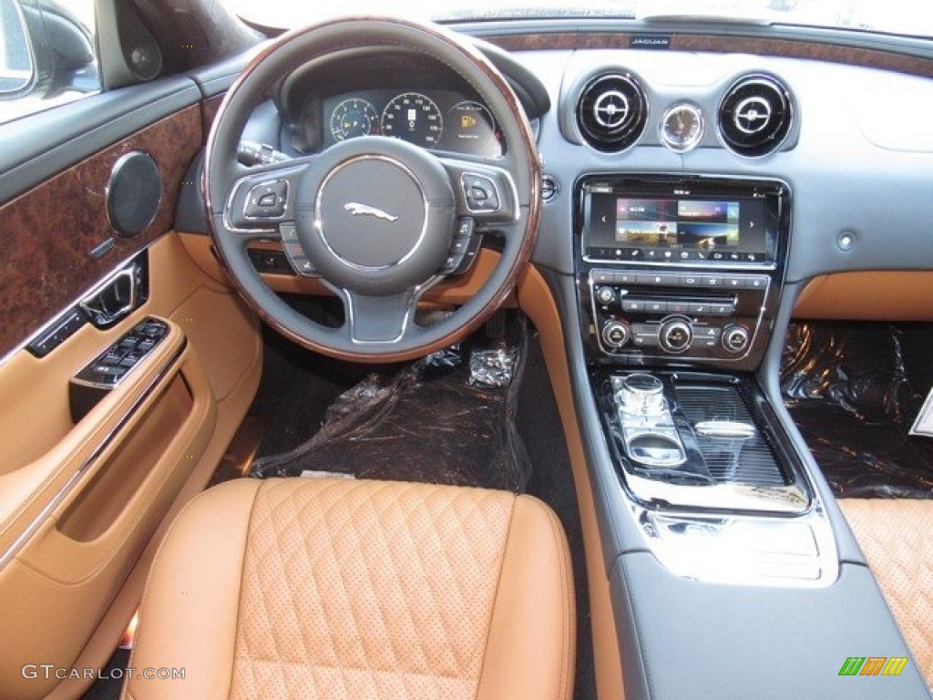 2018 Jaguar XJ XJL Portfolio London Tan Dashboard Photo #124949476