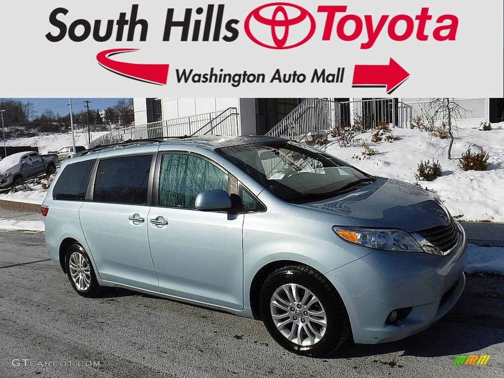 2015 Sienna XLE - Sky Blue Pearl / Ash photo #1