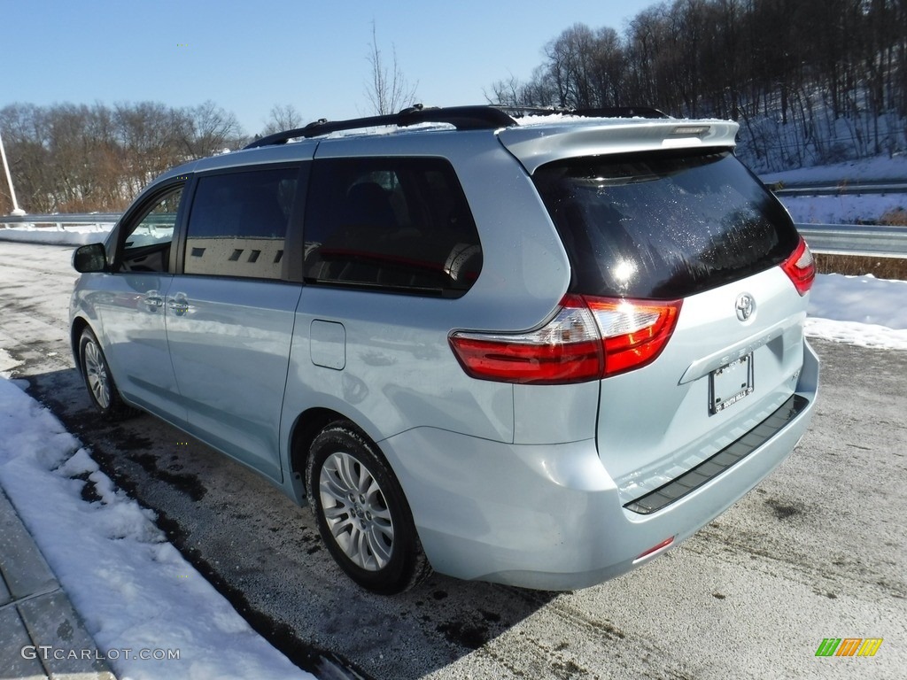 2015 Sienna XLE - Sky Blue Pearl / Ash photo #8