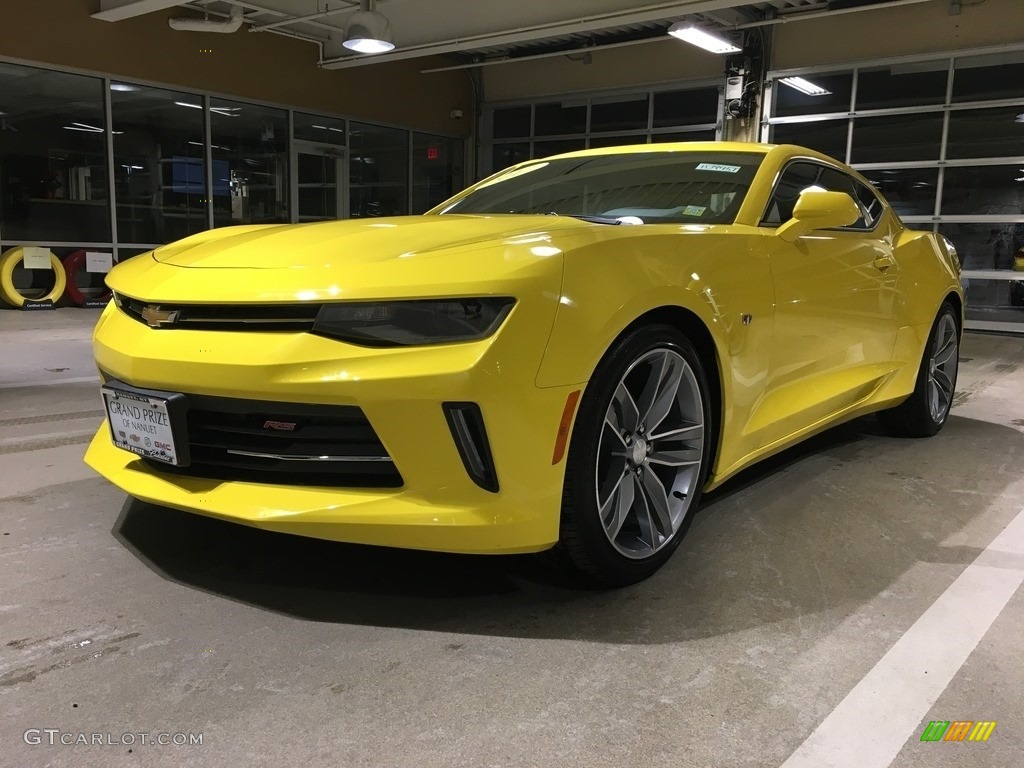 2017 Camaro LT Coupe - Bright Yellow / Jet Black photo #1