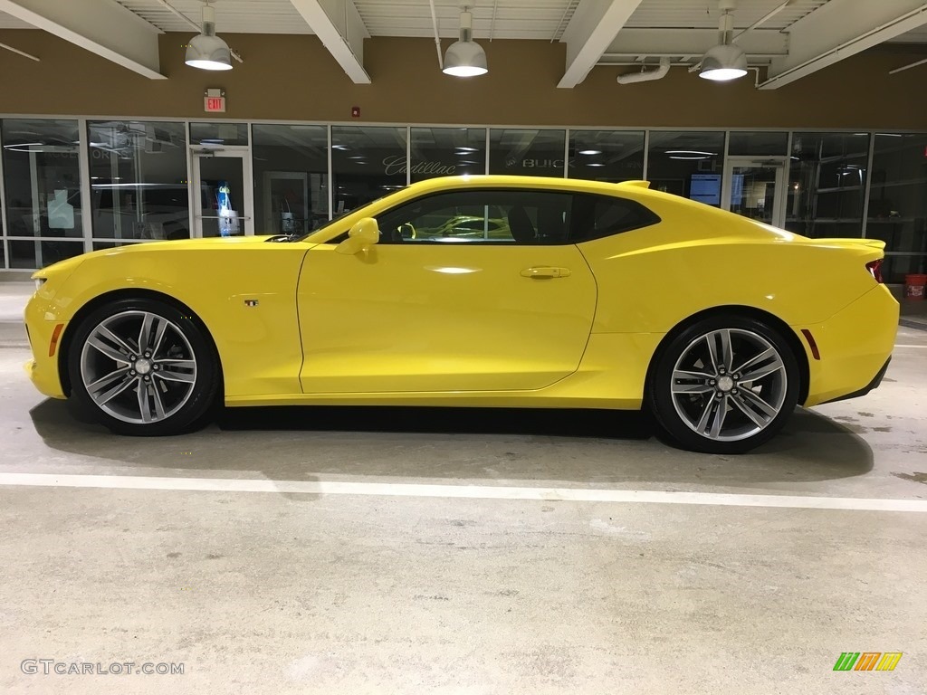 2017 Camaro LT Coupe - Bright Yellow / Jet Black photo #2