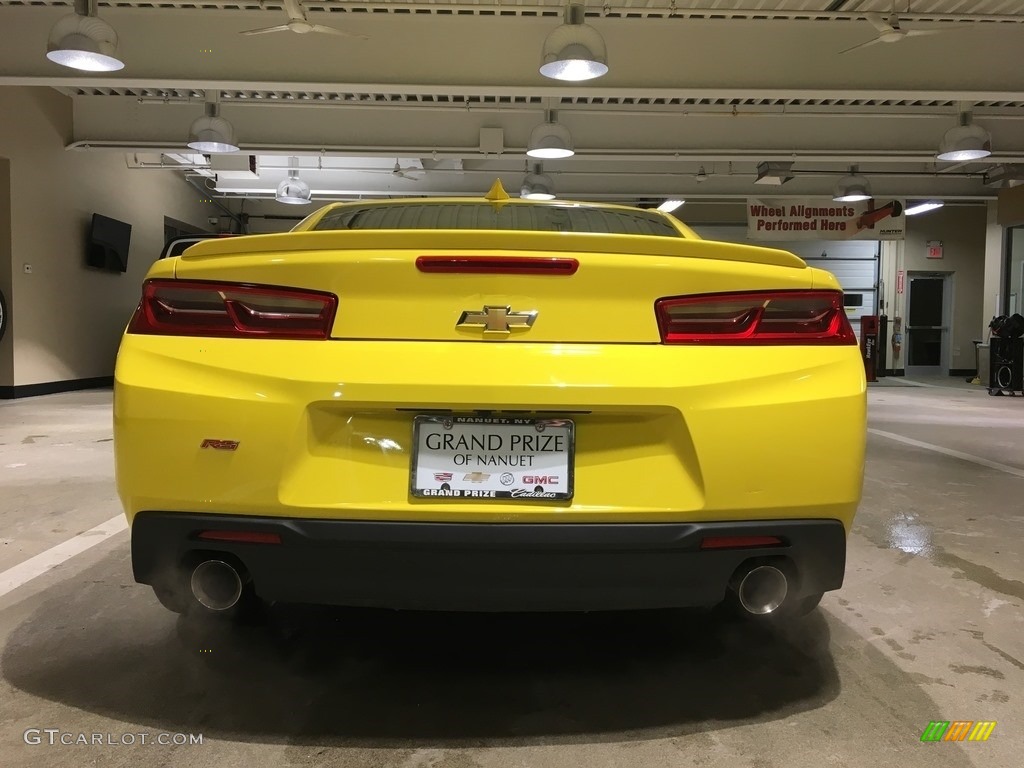 2017 Camaro LT Coupe - Bright Yellow / Jet Black photo #4