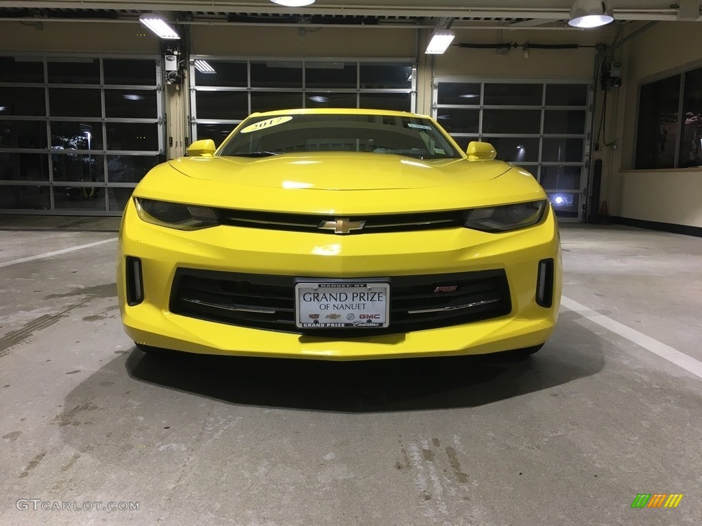 2017 Camaro LT Coupe - Bright Yellow / Jet Black photo #8