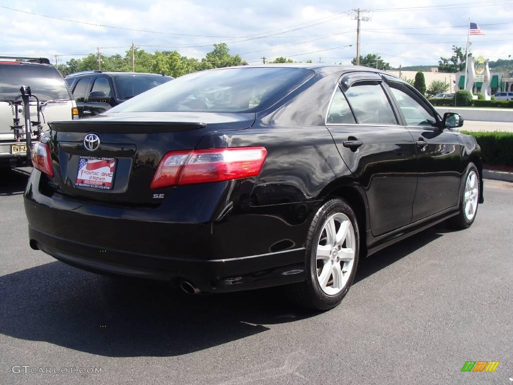 2007 Camry SE - Black / Dark Charcoal photo #4