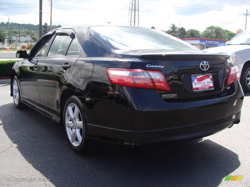 2007 Camry SE - Black / Dark Charcoal photo #6